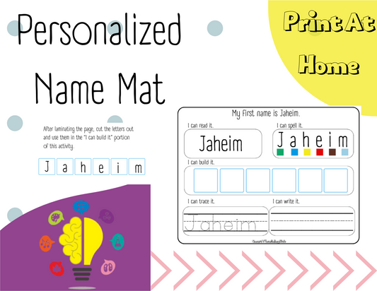 Personalized Name Mat (download)